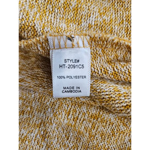 Zenana Women's Dolman Sleeve Mustard Small Sweater - Picture 7 of 8